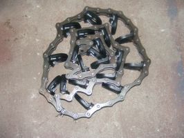 Łańcuch sadzarki kompletny z czerpakami metal