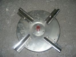 Tarcza rozsiewająca JAR-MET 1-tarczowy  nierdzewka zbiornik plastik